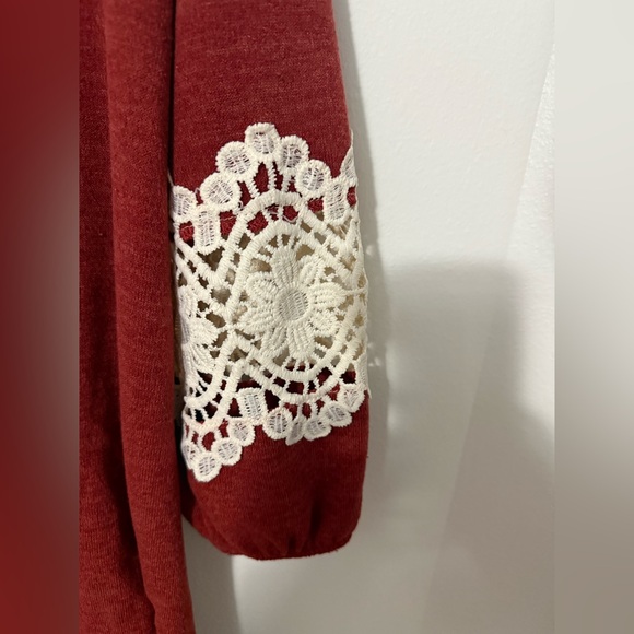 Ces Femme Rich Red Knit Top - Picture 3 of 6